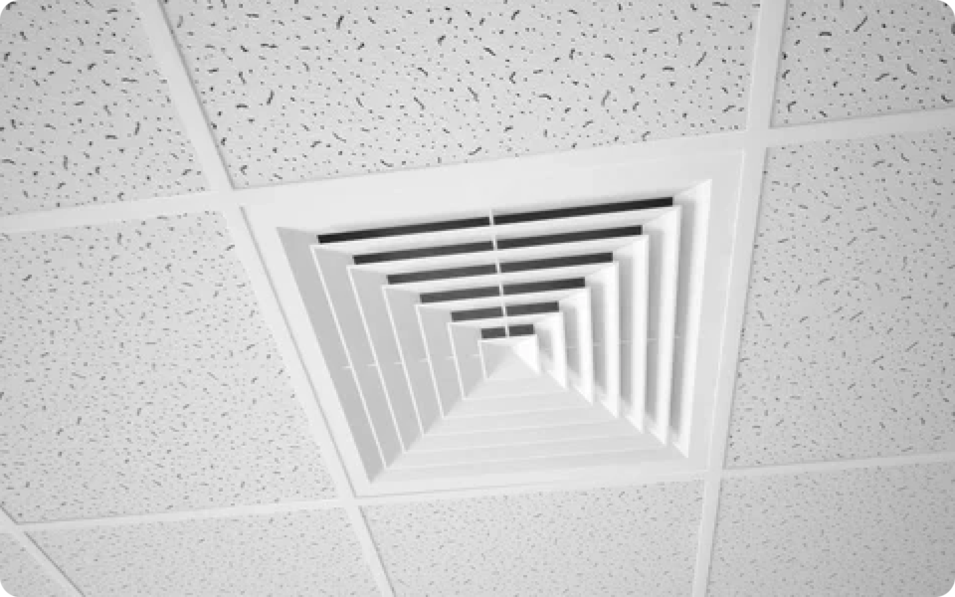 4 Way Square Diffusers