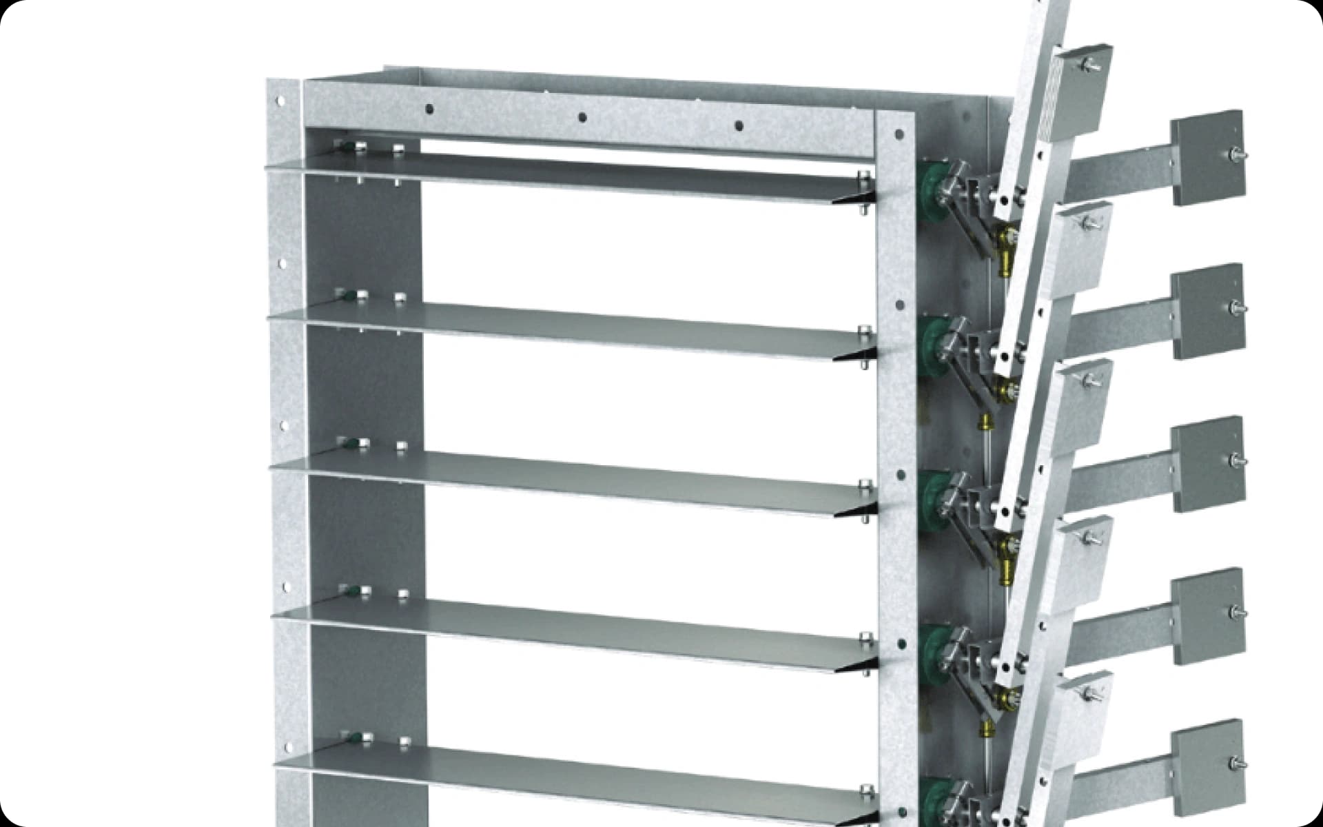 Pressure Relief Dampers with Counter Balance